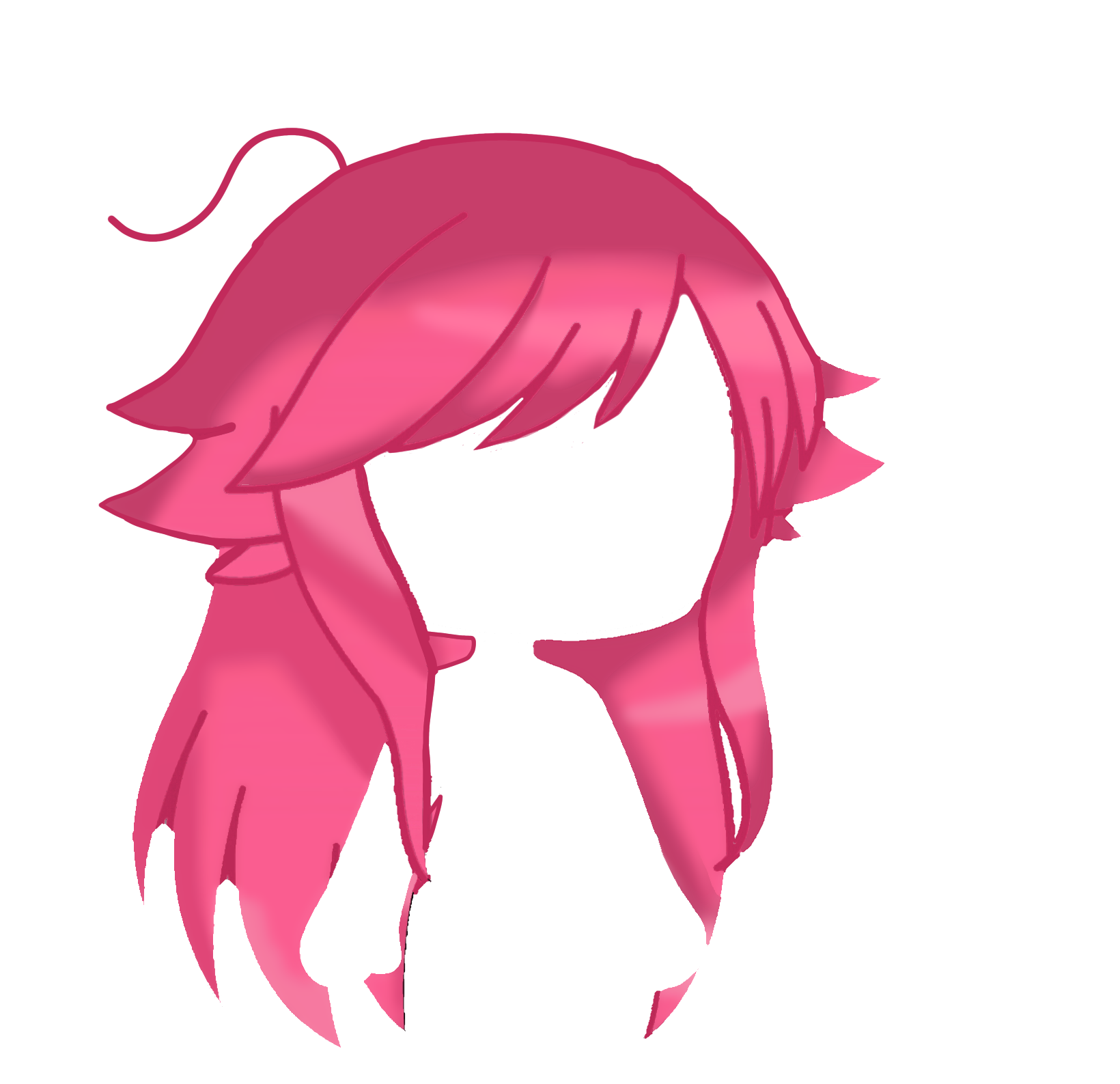 pinkgacha pinkgachahair sticker by @yourlocaltriceratops