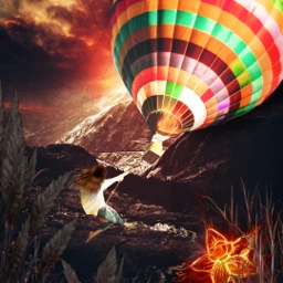 freetoedit picsart srcflyingairballoons flyingairballoons