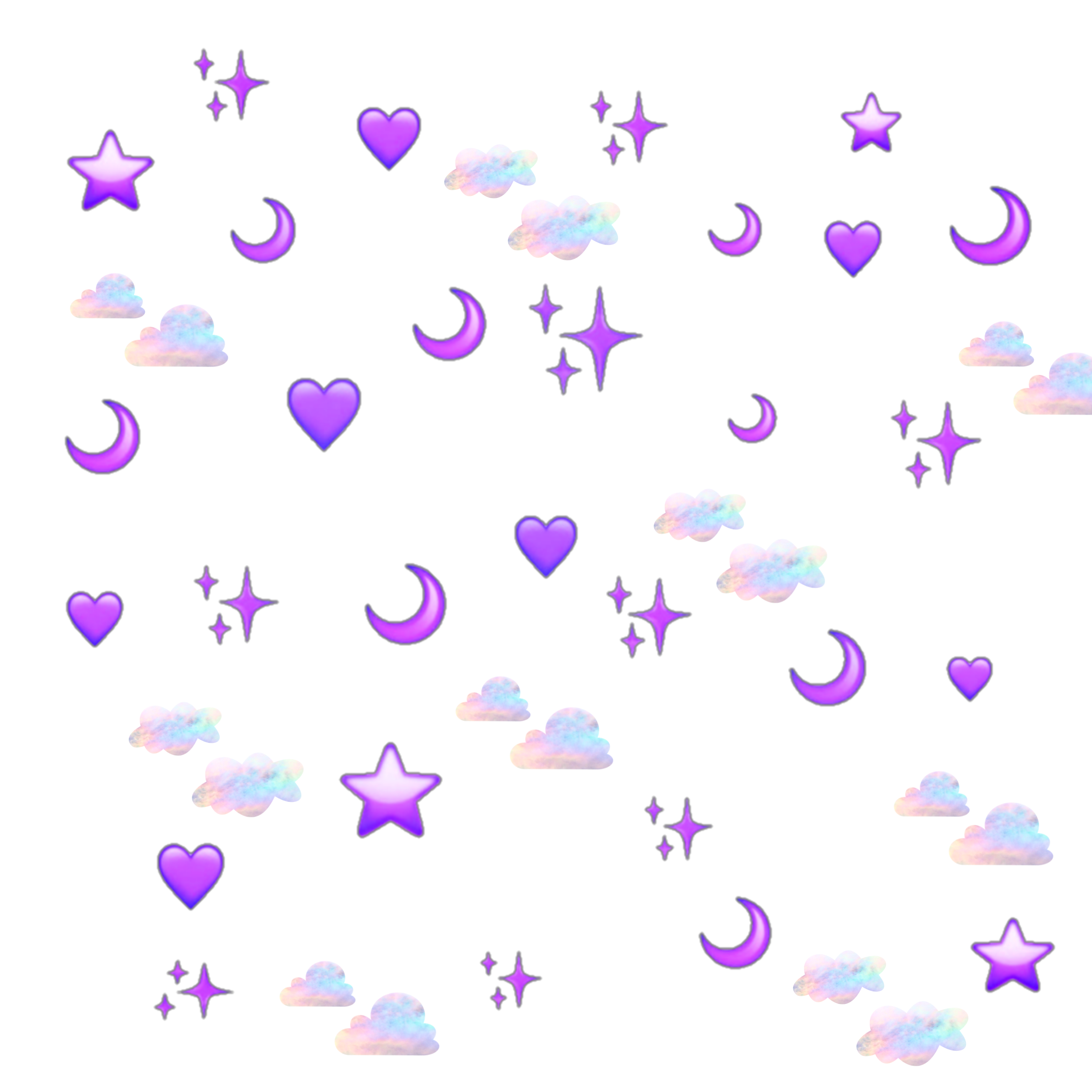 freetoedit heart stars crescentmoon sticker by @runndy_mc