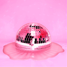 freetoedit pink discoball disco party