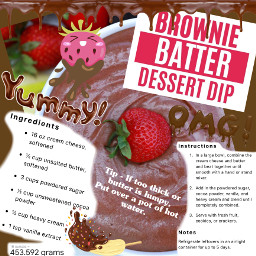 freetoedit brownie batter dip recipe thebest yummy delicious chocolate party wedding event occasion special food kids adults young old birthday summer spring winter autumn dessert