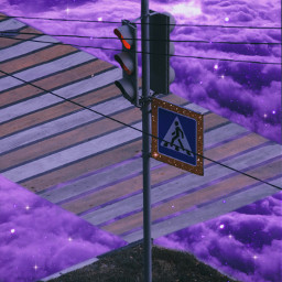 sky heaven clouds trafficlights street aesthetic glitter aestheticedit aestheticwallpaper purple purpleaesthetic surreal cloudporn aestheticsky amazing background dreamy road galaxy fantasy imagination inspiration freetoedit colorful unsplash