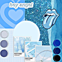 freetoedit blueaesthetic blue remix sydsational5 preppy picsart glitter background pantone circle bluecircles heart rollingstones bluehour