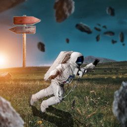 freetoedit imagineabrighterreality astronaught astronaut travels planets picsartedit