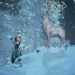 seer pathfinder whiteelk deer fantasy fantasyart imagination freetoedit local