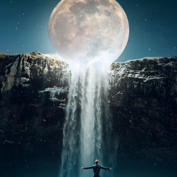 freetoedit editor pisart editing picarts picsartedits picsartapp picsart instalike moon waterfall challenge ircfullmoon fullmoon