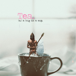f13 tea teatime cup hottea warrior soldier fantasy tė tazadeté freetoedit