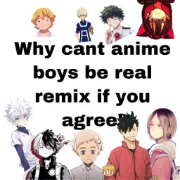 real anime boys freetoedit