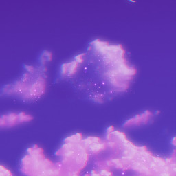 annaradchenko1 fluffyclouds cottoncandyclouds purplesky pinkclouds sparklingclouds moon crescentmoon moonlight moonphase vhsfilter vhs3 grngfilter gaby298 freetoedit