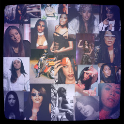 aaliyah singer women music collage songwriter woman edit wallpaper aesthetic