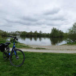 cycling cyclingday photography myphoto lake water clouds sky trees