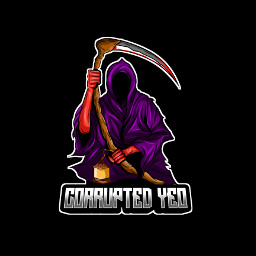 corrupted corruption youtube twitch gaming logo gaminglogos gaminglogo games grimreaper scythe logodesign