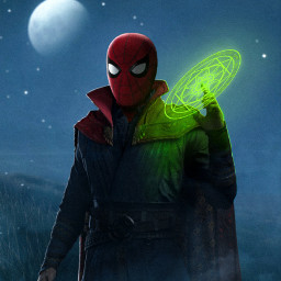 freetoedit strange doctor doctorstrange peterparker spiderman night magic moon field unsplash grass