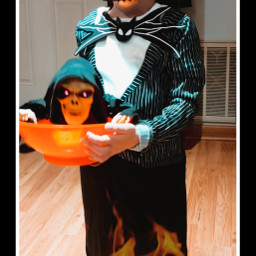 halloweenmask grandson pumpkinface skeleton ghouls creepy dbanta2021 freetoedit local srchalloweenmask