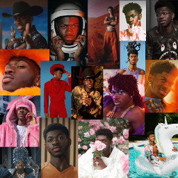 lilnasx rapper black lilnasxgaypride collage man men aesthetic edit wallpaper