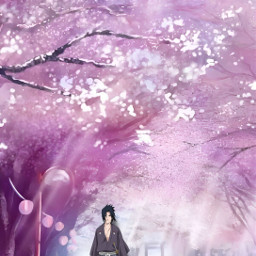 freetoedit remix wallpaper sasukeuchiha naruto narutoshippuden anime pinterest landscape fantasy