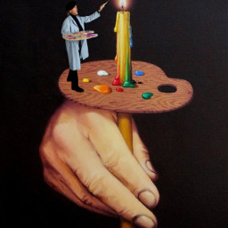 freetoedit art painter candle creatice composite surreal