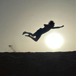freetoedit man superman outdoor sunset flying wings