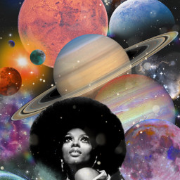 freetoedit dianaross portrait planets photography collage space galaxy stars