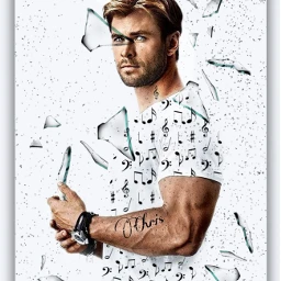 musicnotes musicislife chrishemsworth actor picsartchallenge imagination photomanipulation surrealism creativity be_creative whiteaesthetic brokenglass picsarteffects ftestickers madewithpicsart makeawesome man hollywood love freetoedit srcmusicnotes