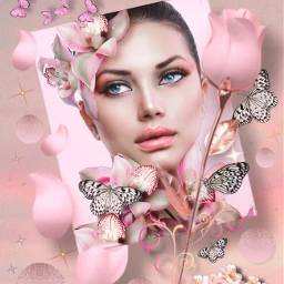 girl love rose butterfly pink freetoedit srcpinkbutterflies pinkbutterflies