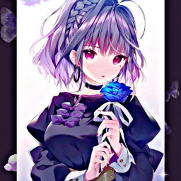 animegirl purple freetoedit local