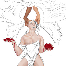 freetoedit stillstuck onwip wip angel biblicallyaccurateangel blood drawing illustrations