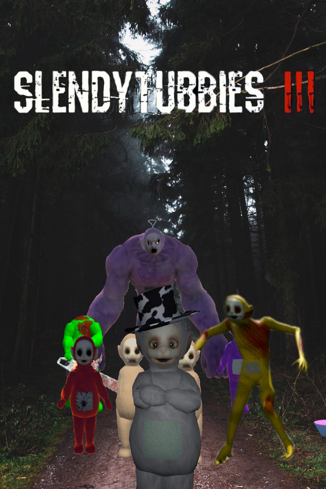 Slendytubbies 3 The Gang | Poster