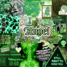 freetoedit dunno darkgreen greenaesthetic collage