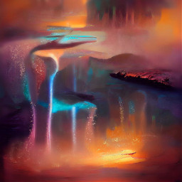 samir background wallpaper backgrounds landscape mountains trees garden waterfall river colors fantasy art painting colorful magical colorsplash paint colorpaint clouds sky rainbow rainbowlight rainyseason skyandclouds freetoedit