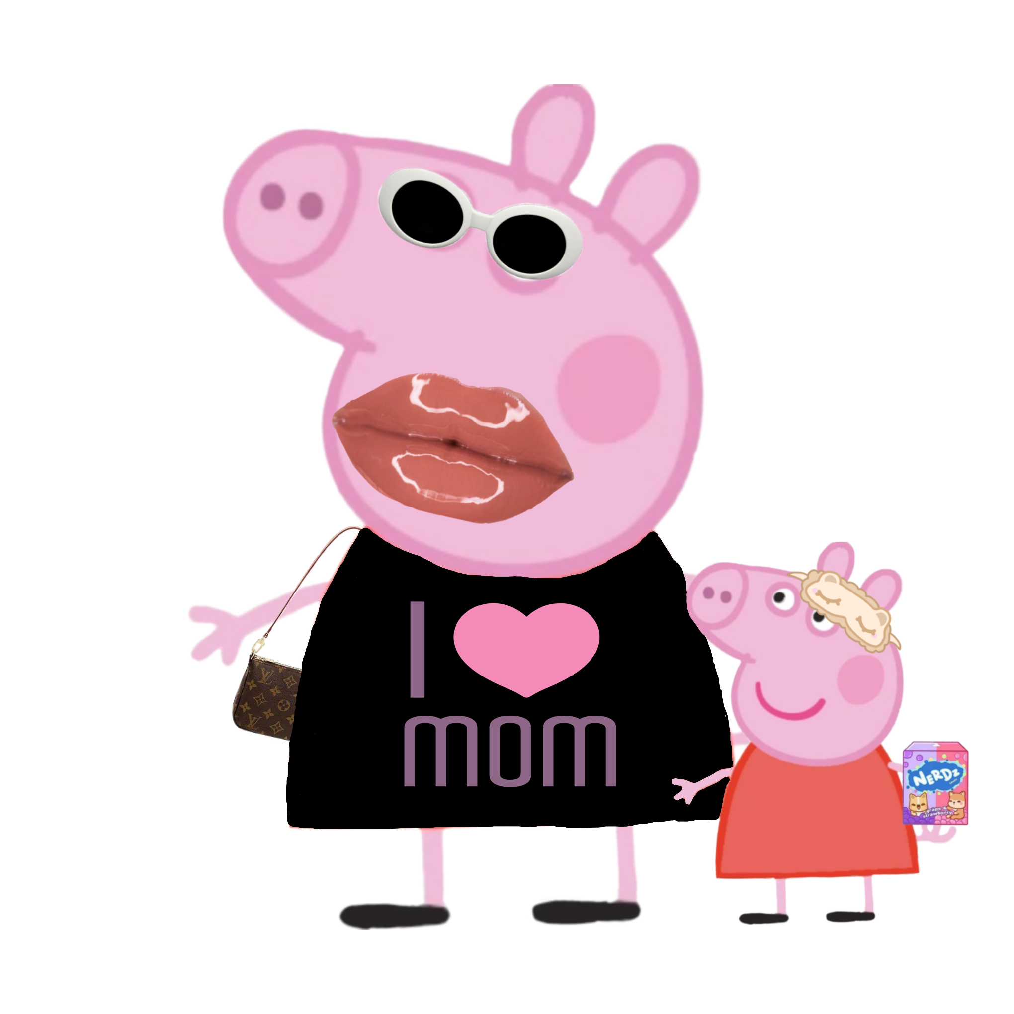 freetoedit Pepa pig has a daghter sticker by @oreo1244