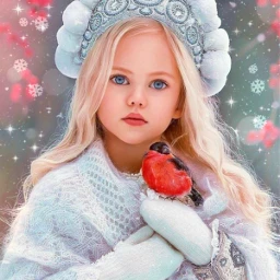 portrait girl littlegirl snowflakes snowcrown winter freetoedit srcsnowflakescrown snowflakescrown