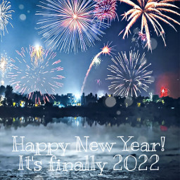 happy2022 happynewyear2022 fireworks cute beautiful filters effects text writing colourful bright peace loud noisy pretty goodday freetoedit