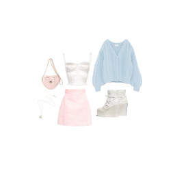 freetoedit cute outfit chanel pastel