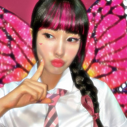 stayc yoon kpop stereotype barbie butterfly fairy mariposa cute