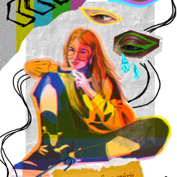 collageart collage freetoedit people photography art interesting moodboards mood aesthetic indiegirl rainbow illustration edgy freespirit aestheticedit