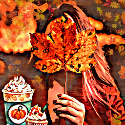 freetoedit autumn fall leaves woman ircautumnleaf autumnleaf