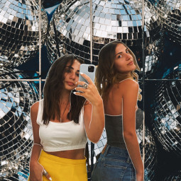 party outside outdoor girl people person women club nightout girls coctail disco discoballs partybackground freetoedit tumblr aesthetic picsart simple frame love friendship