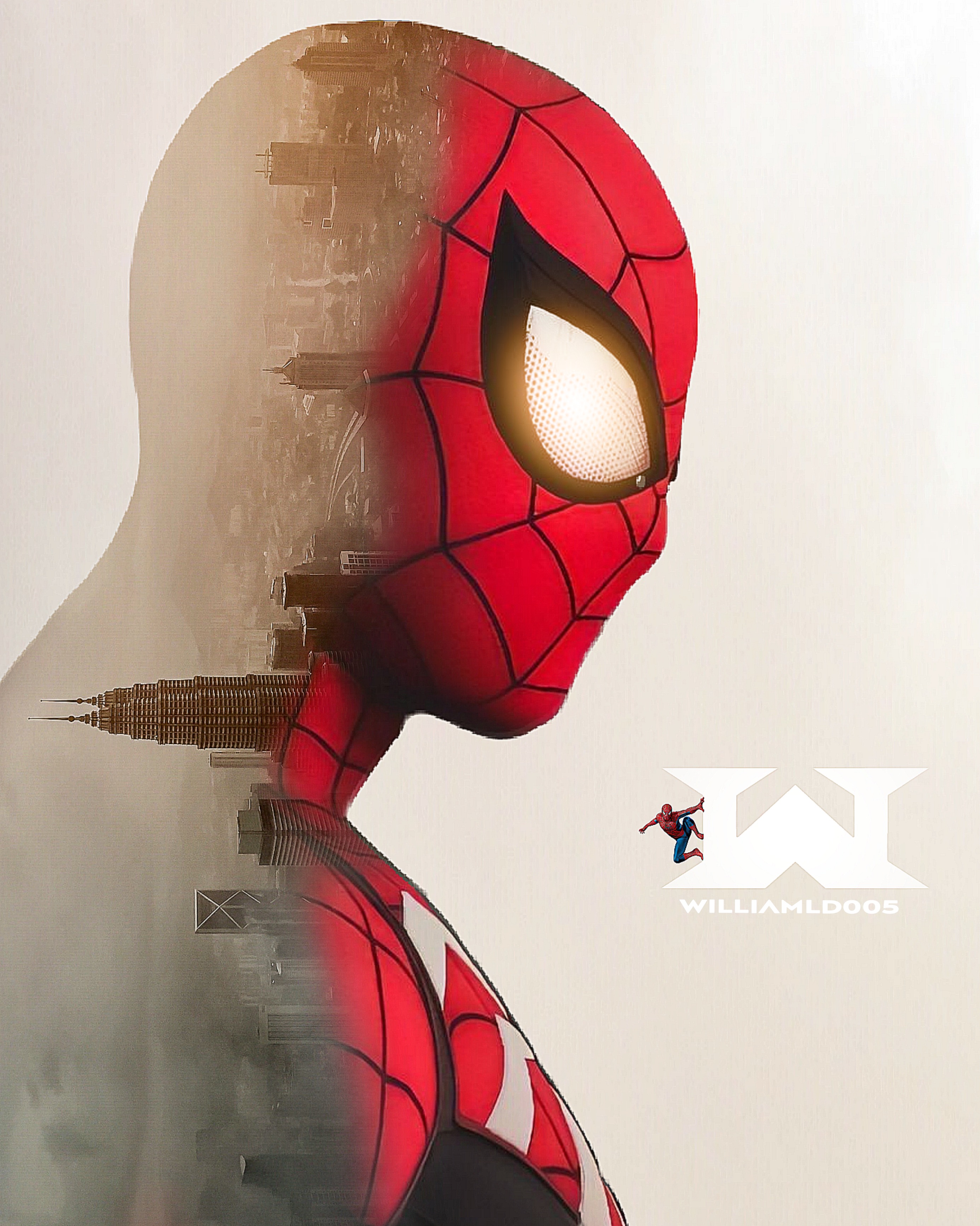 doubleexposure spiderman freetoedit image by @williamld005