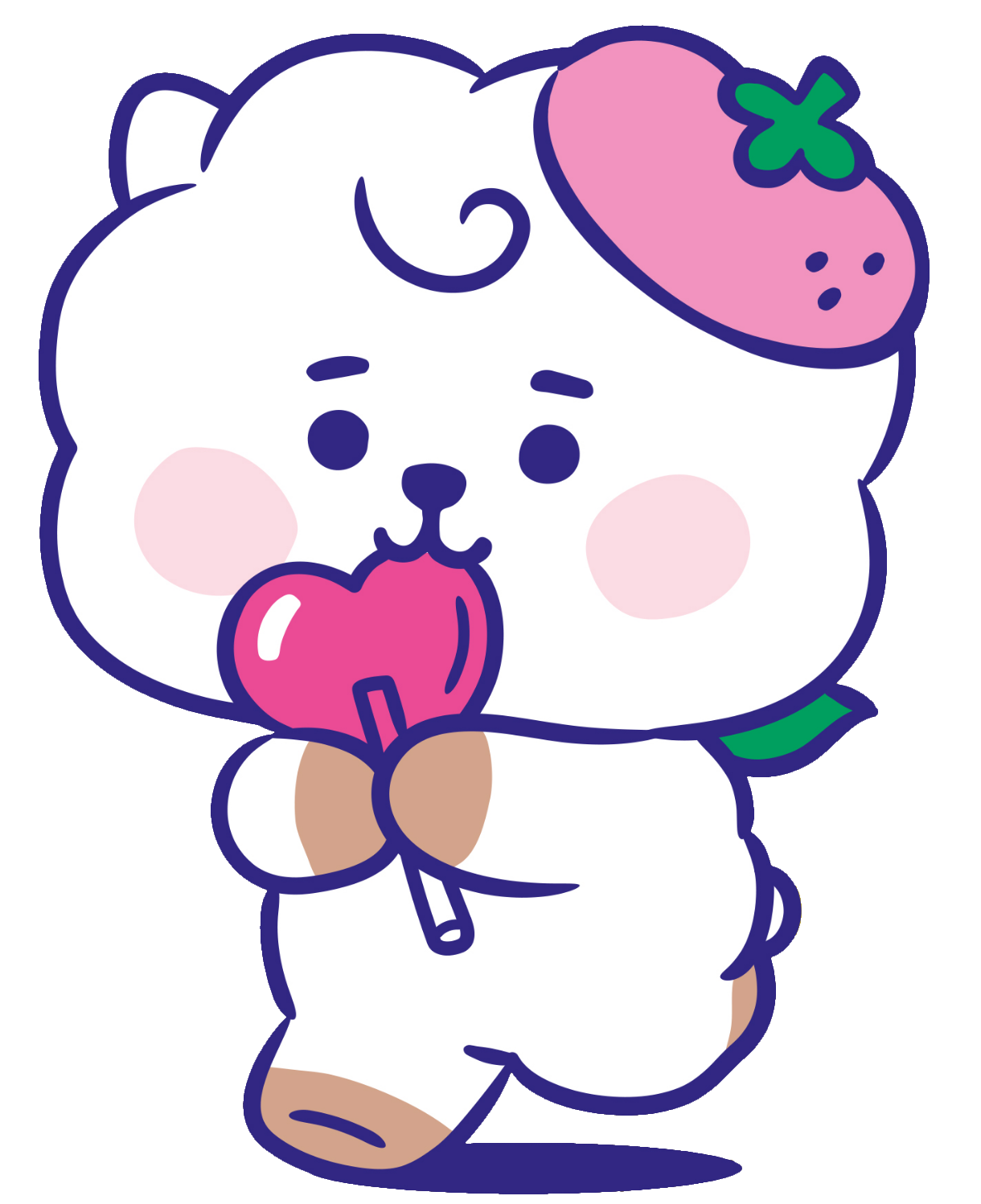 rj bt21 baby candy freetoedit #RJ sticker by @bt21-lover