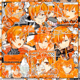 complex edit complexedit freetoedit local aesthetic anime manga akitoshinonome shinonomeakito projectsekai projectsekaicolorfulstage orange cybercore