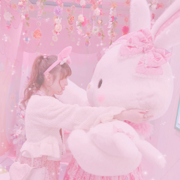 freetoedit soft softcore pink babycore anime girls friends kawaii kawaiigirl softgrunge tiktok bunny softbbybear