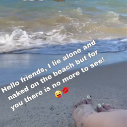 beach naked alone freetoedit