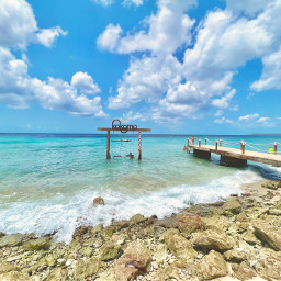 curaca caribbean beach swings islandlife vacation