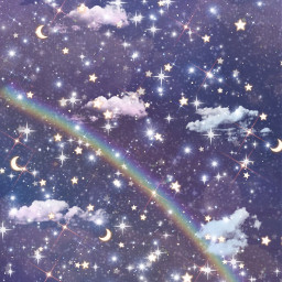 freetoedit aesthetic rainbow glitter sparkle bling crystals blingeffect sliver space moon clouds cloudaesthetic sparklingclouds glittery galaxy