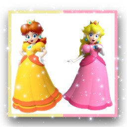 freetoedit mario daisy peach princess princesspeach princessdaisy edit sparkles