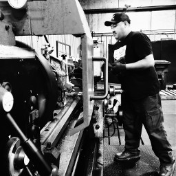 photography blackandwhite coworker machinery machinist friend working freetoedit