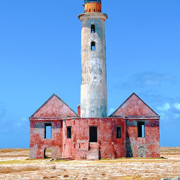 lighthouse kleincuracao abandoned island