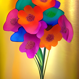 freetoedit flowers bouquet paintedflowers