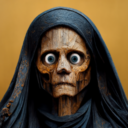 creepy horror scary wood skull skeleton halloween freetoedit